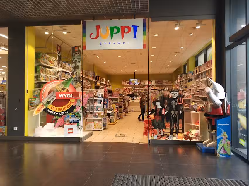 JUPPI &ndash; klocki LEGO, papiernik / szkoła, obuwie Befado, zabawki