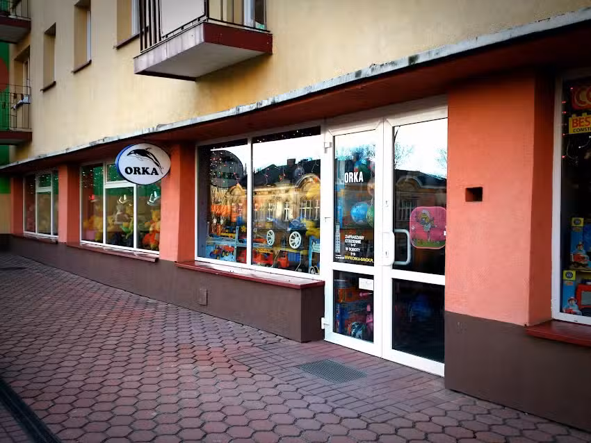 Orka. Artykuły dziecięce zabawki ,papiernicze biurowe art.zoologiczno-wędkarskie